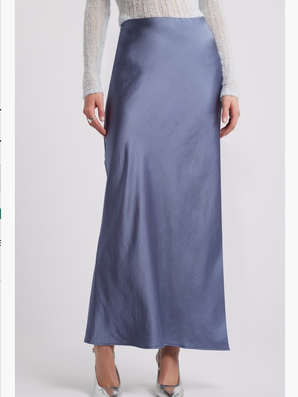 Open Edit Bias Cut Maxi Skirt Size L